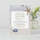 オシャンビーチスターフィッシュウェディングレセプション 招待状 (スタンド正面)