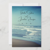 オシャンビーチテーマの結婚式招待状 招待状 (裏面)