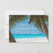 オシャンビーチトロピカル50周年結婚記念日出欠確認 出欠カード (正面)