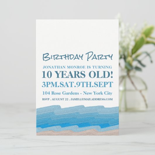 オシャンビーチバースデーパーティー 招待状 (スタンド正面)