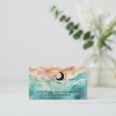 オシャンビーチヨガレイキ天の手月光 名刺 (スタンド正面)