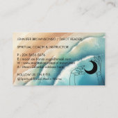 オシャンビーチヨガレイキ天の手月光 名刺 (裏面)