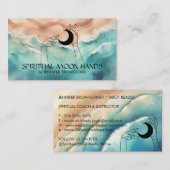 オシャンビーチヨガレイキ天の手月光 名刺 (正面/裏面)