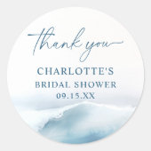 オシャンビーチ ブライダルシャワー ラウンドシール (正面)