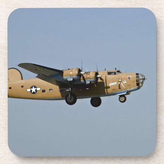 オシュコシュに着陸するダイヤモンドリルB-24爆撃機 コースター (正面)