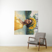 オシュンアフリカ女神オリシャアート タペストリー (インサイチュ(横))