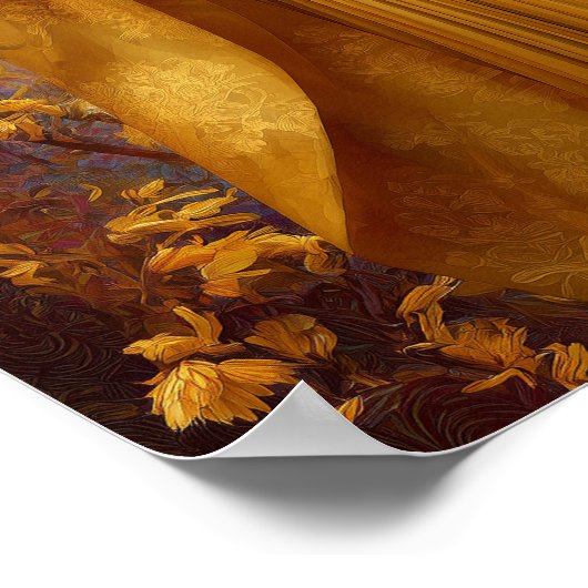 オシュンプリント:ラグジュアリーアフロミスティカル ポスター (角)