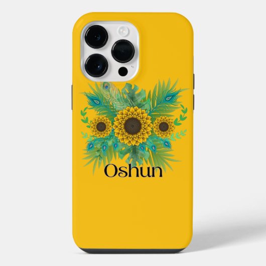 オシュン女神のひまわり iPhoneケース (裏面)