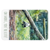 オシュート、あなたはかわいいパンダの磁石 マグネット (横)