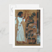 オシリスの防腐処理、トートの書のページより ポストカード (正面/裏面)