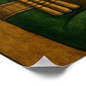 オシリスエジプト神のポスタープリント ポスター (角)