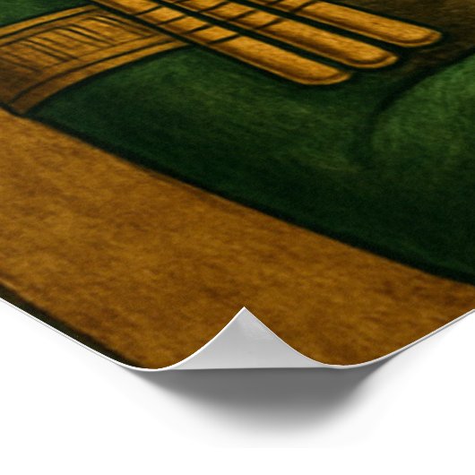 オシリスエジプト神のポスタープリント ポスター (角)