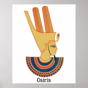 オシリス古代エジプトの神 ポスター
