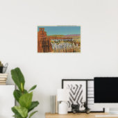 オシリス神殿の眺め ポスター (ホームオフィス)