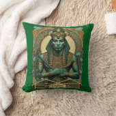 オシリス、ファラオ神と死の神の主人 クッション (ブランケット)