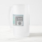 オシロスコープ フロストグラスビールジョッキ (正面左)