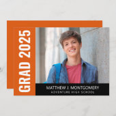 オシンプルレンジ白黒台本フォト大学院 案内状 (正面/裏面)