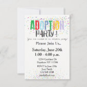 オジアス による コンフェッティ 養子縁組 パーティー 招待状 (正面)