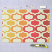 オジグラデーションーの模様（オレンジ、ミカン、赤） 薄葉紙 (クラフト)