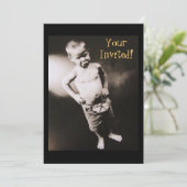 オジサンふてくされた少年招待状 招待状 (スタンド正面)