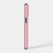 オジテイルドペットフォト 名前付き Blossom Pink  iPhone 15ケース (右側面)
