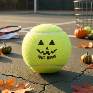 オジプリ ハロウィンネーム ブラック&ホワイト テニスボール