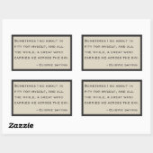 オジベことわざ – ザソプラノス 長方形シール (シート)