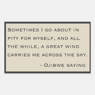 オジベことわざ 長方形シール