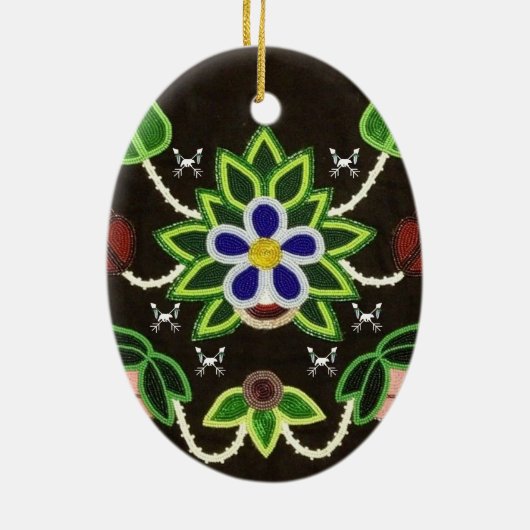 オジベフローラクマとアローズ セラミックオーナメント (裏面)