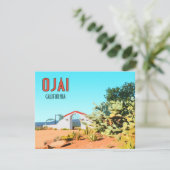 オジャイカリフォルニアサキュントサボテンヴィンテージフラットカード (スタンド正面)