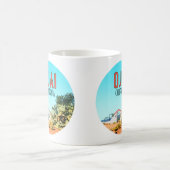 オジャイカリフォルニアサキュントサボテンヴィンテージ コーヒーマグカップ (中央)