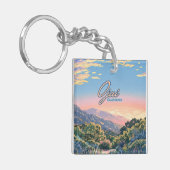 オジャイカリフォルニアトパトパマウンテンランドスケープ キーホルダー (正面左)