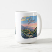 オジャイカリフォルニアトパトパマウンテンランドスケープ コーヒーマグカップ (正面右)