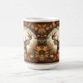 オジロジカと紅葉 コーヒーマグカップ (中央)
