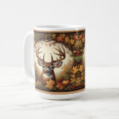 オジロジカと紅葉 コーヒーマグカップ (正面左)