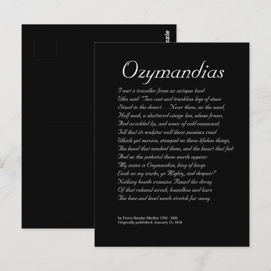 オジロディアス ポストカード (正面/裏面)