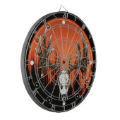 オジロ鹿のスカル ダーツボード (正面左)