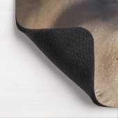 オジロ鹿の木びき台のマウスパッド マウスパッド (コーナー)