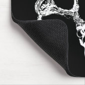 オジロ鹿シカのスカルw マウスパッド (コーナー)