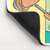 オジロ鹿シカのハンターの漫画のマウスパッド マウスパッド (コーナー)