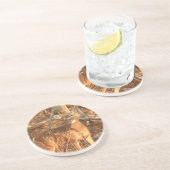 オジロ鹿シカの木びき台 コースター (側面)