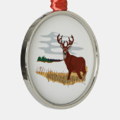 オジロ鹿シカ場面 メタルオーナメント (右)