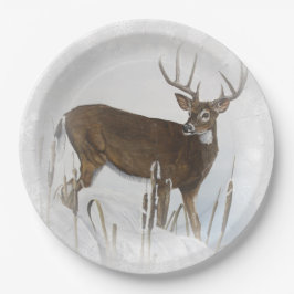 オジロ鹿シカ ペーパープレート