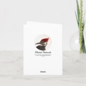 オジロ鹿シカNotecard -中ブランク サンキューカード (裏面)