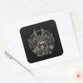 オジンとオオカミのゲリとフレキ スクエアシール (封筒)