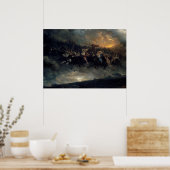 オジンの野生の狩り、1872年ピーター・ニコライ・アルボ ポスター (キッチン)