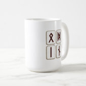 オジンバイキングBindlead 15ozの目。マグ コーヒーマグカップ (正面右)