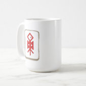 オジンバイキングBindlead 15ozの目。マグ コーヒーマグカップ (正面左)