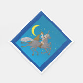 オジン乗馬スリプニールノース神話バイキング神 スタンダードランチョンナプキン (角)