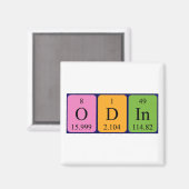オジン周期表名磁石 マグネット (正面/裏面)